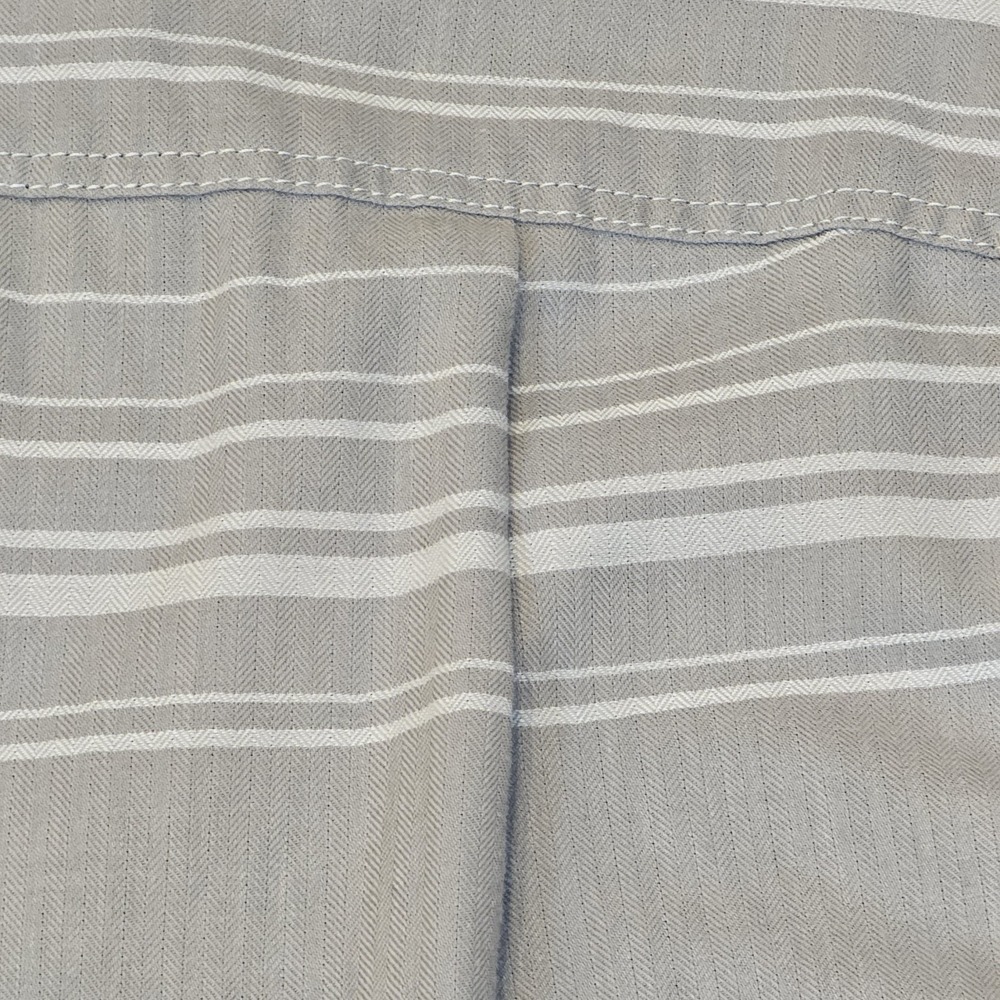 Mammut #1030 - 0230 Mens SS Button Front Gray Striped Lightweight Size L - Picture 16 of 16